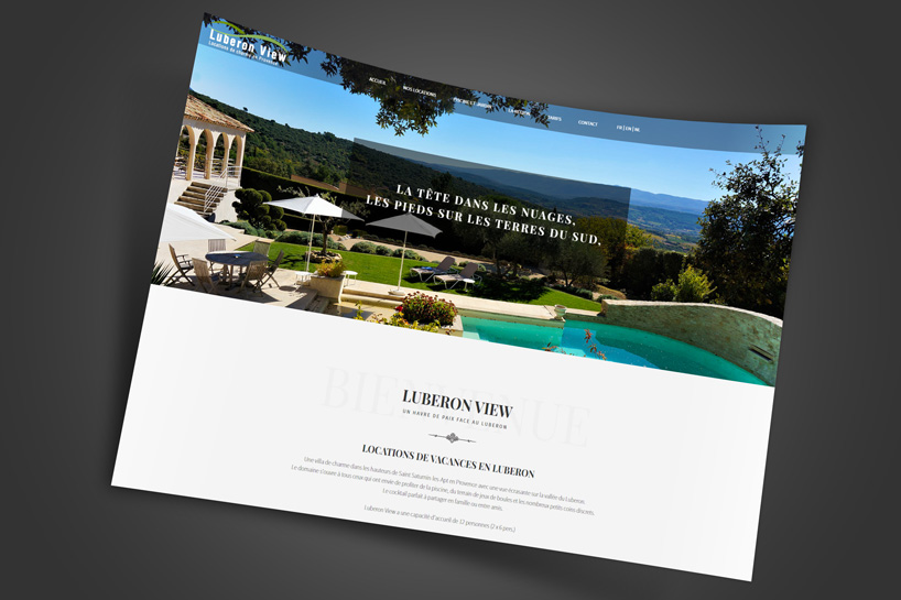 Création d'un site internet pour location saisonnière en Luberon