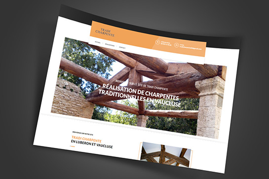 Création d'un site internet pour entreprise de charpentes en Vaucluse