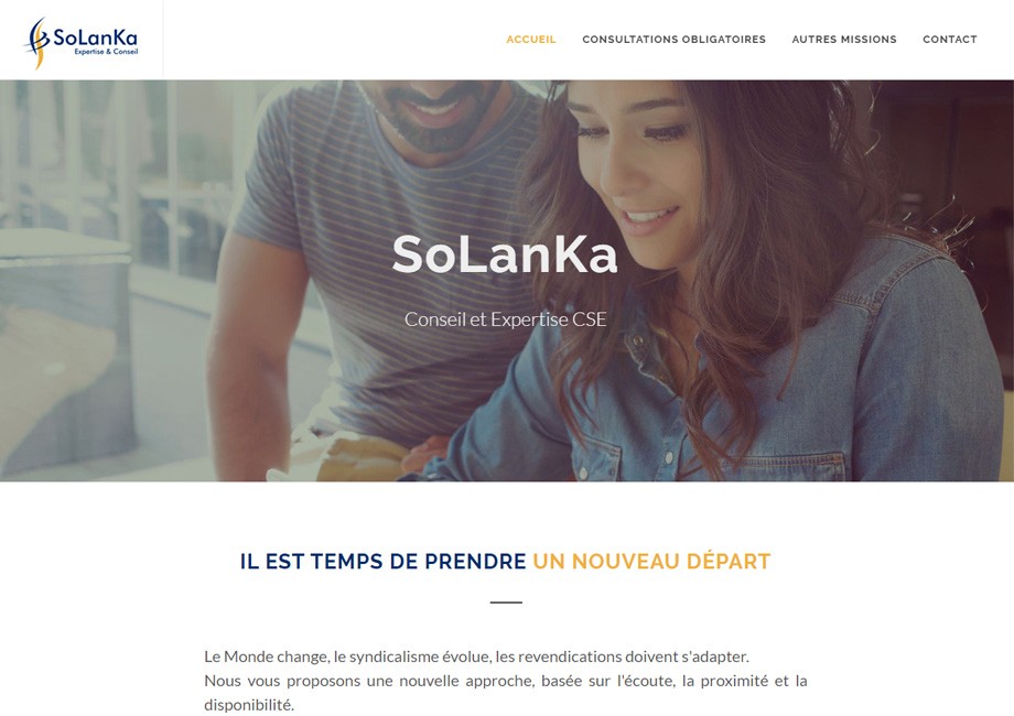 Création d'un site internet pour consultant