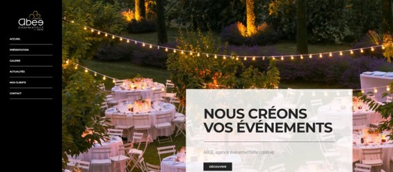 Création d'un site web pour agence événementielle en Vaucluse