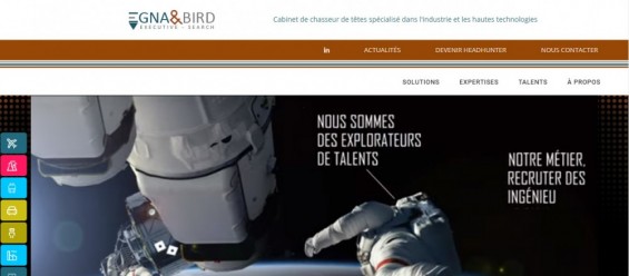 Réalisation d'un site internet pour un cabinet de recrutement
