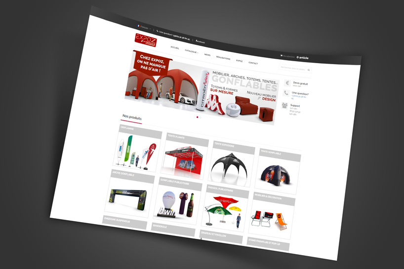 Création d'un site internet B2B pour une entreprise de communication événementielle