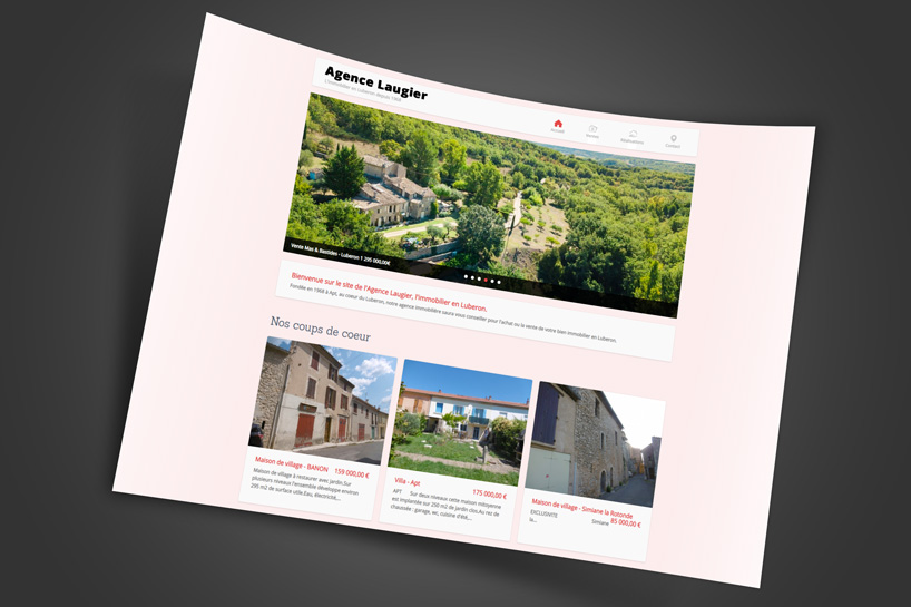 Création d'un site internet pour une agence immobilière en Vaucluse