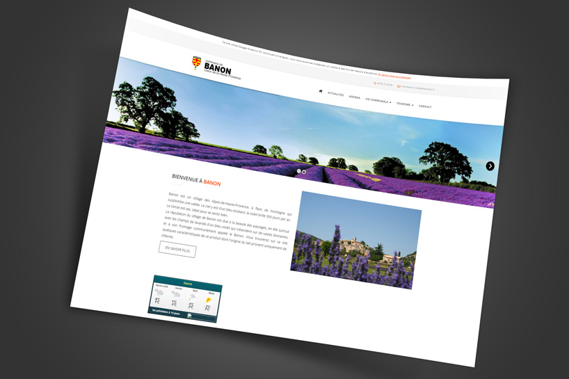 Création d'un site internet pour une commune