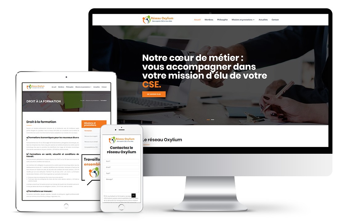 Création d'un site internet pour un réseau d'experts CSE