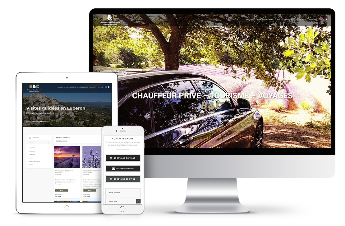 Création d'un site internet pour chauffeur VTC