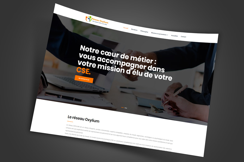 Création d'un site internet pour un réseau d'experts CSE