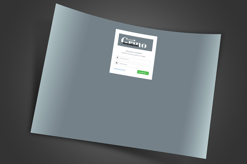 Création d'un site b2b pour photographe