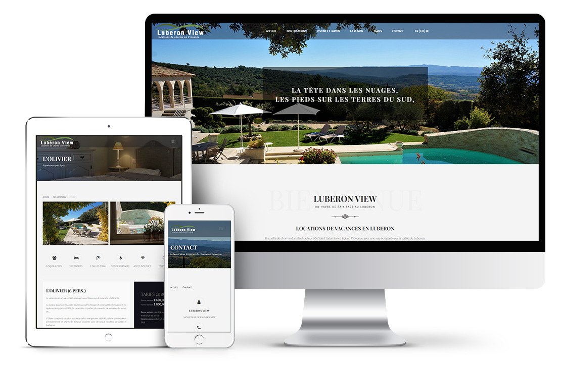 Création d'un site internet pour location saisonnière en Luberon